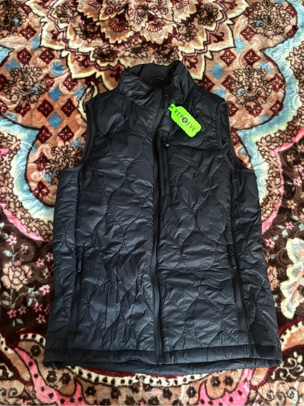 Bench Black Quilted Puffer Vest